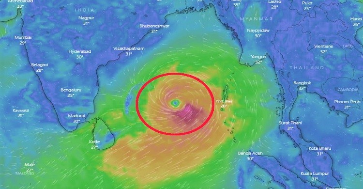 ঘূর্ণিঝড় মোখার প্রভাবে ৫ জেলায় ভূমিধস হতে পারে
