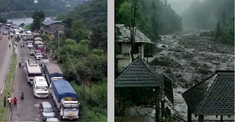 হিমাচলে ভূমিধসের কারণে আটকা পড়েছে ২০০ পর্যটক