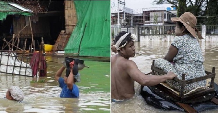 মিয়ানমারে বন্যা-ভূমিধসে মৃত্যু ৫