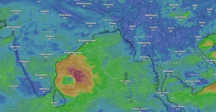 ঘূর্ণিঝড় ‘মিগজাউমে’ পরিণত হয়েছে গভীর নিম্নচাপ
