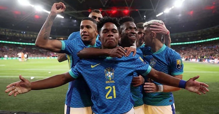 এনদ্রিকের গোলে ইংল্যান্ডকে হারাল ব্রাজিল