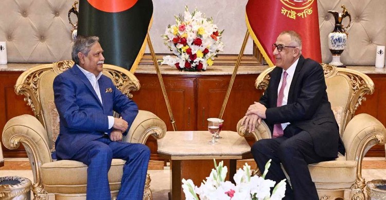 ফিলিস্তিনের রাষ্ট্রদূতের সঙ্গে রাষ্ট্রপতির সাক্ষাৎ