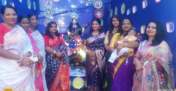 চাঁদপুরে বিদ্যার দেবী সরস্বতী পূজা অনুষ্ঠিত