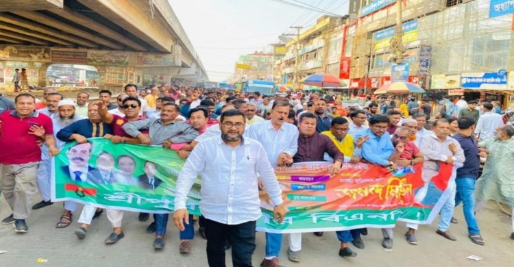 নবগঠিত আহ্বায়ক কমিটিকে অভিনন্দন জানিয়ে পৌর বিএনপির আনন্দ মিছিল