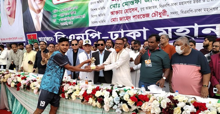 গুলশান ও হাতিরঝিল থানার মধ্যকার খেলা ২-২ গোলে ড্র