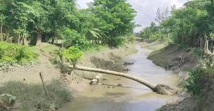 রামগতি রাস্তা ভেঙ্গে একটি ক্লিনিক কয়েকটি শিক্ষা প্রতিষ্ঠান ও ৪টি গ্রামের যাতায়াত বন্ধ