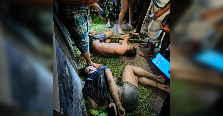 বাউফলে ডাকাতির অভিযোগে স্থানীয়দের হাতে দুই ডাকাত আটক, গণপিটুনিতে নিহত ১