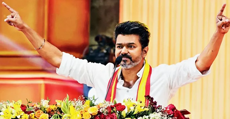 থালাপতি বিজয়ের ঘোষণা: ‘আমাদের শত্রু একটাই, বিজেপি’