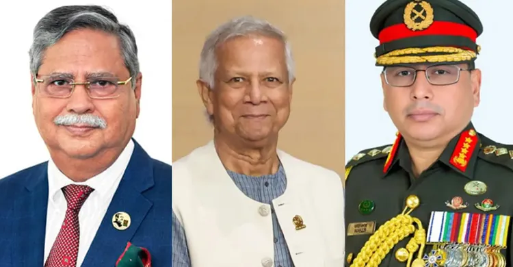 রাষ্ট্রপতি ও প্রধান উপদেষ্টার সঙ্গে সেনাপ্রধানের সাক্ষাৎ
