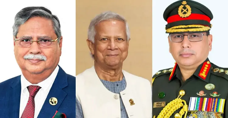 রাষ্ট্রপতি ও প্রধান উপদেষ্টার সঙ্গে সেনাপ্রধানের সাক্ষাৎ