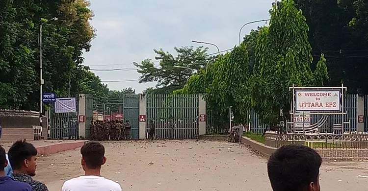 উত্তরা ইপিজেডে শ্রমিক আন্দোলনে সহিংসতা, নিহত ১