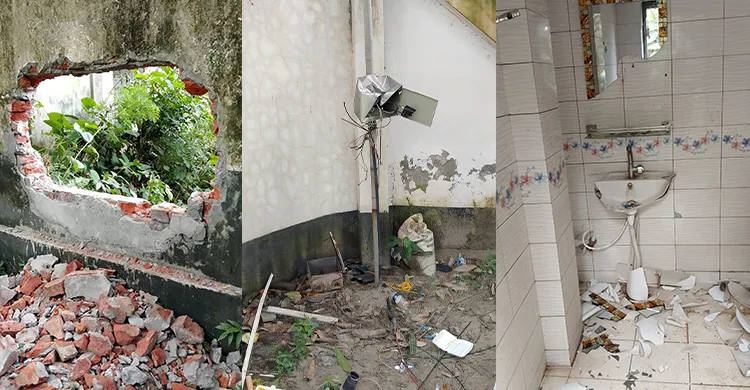 আশুলিয়া বিএনপি পরিচয়ে প্রবাসীর বাড়িতে সন্ত্রাসী দুলালের হামলা , অগ্নি সংযোগ, ব‍্যাপক লুটপাট