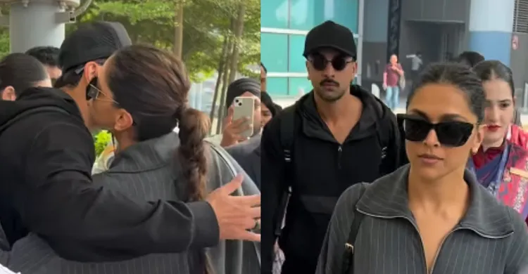 দীপিকা-রণবীর কাপুরের হঠাৎ উষ্ণ আলিঙ্গন ভাইরাল