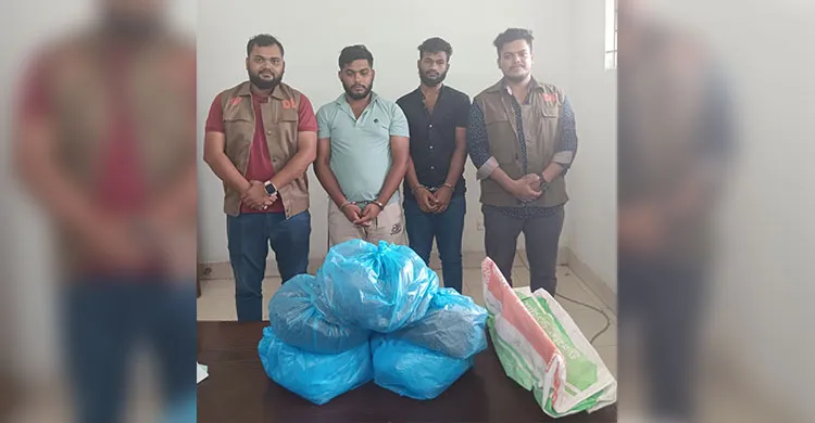 মুন্সীগঞ্জে ৫ কেজি গাঁজাসহ দুই যুবক গ্রেপ্তার