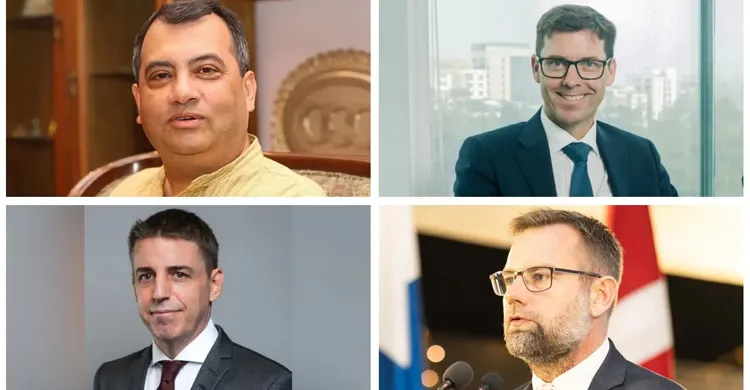 তিন দেশের রাষ্ট্রদূতের সঙ্গে সাবের হোসেন চৌধুরীর গোপন বৈঠক, রাজনৈতিক অঙ্গনে চাঞ্চল্য