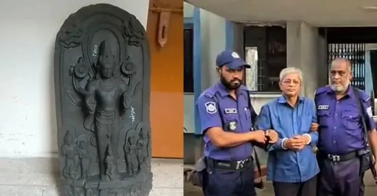 সাভারে ১৬৫ কেজি ওজনের প্রাচীন বিষ্ণুমূর্তি উদ্ধার, এক গ্রেপ্তার