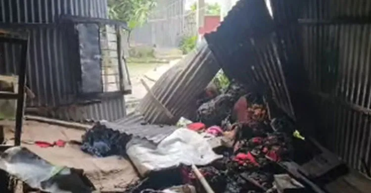 নিজ ঘরে আগুন দেয়ায় মাদকাসক্ত যুবকেকে ছয় মাসের কারাদন্ড