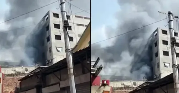 মিরপুরের রূপনগরে গার্মেন্টস ও কেমিক্যাল গোডাউনে আগুন