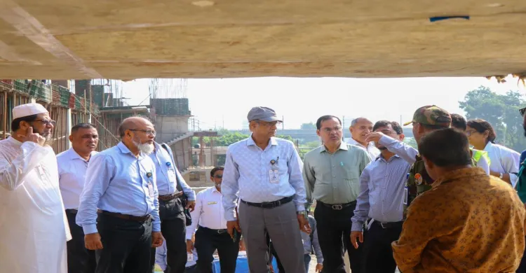 ঝিলমিল এলাকায় নির্মাণাধীন প্রকল্পের অগ্রগতি পরিদর্শন করলেন রাজউক চেয়ারম্যান