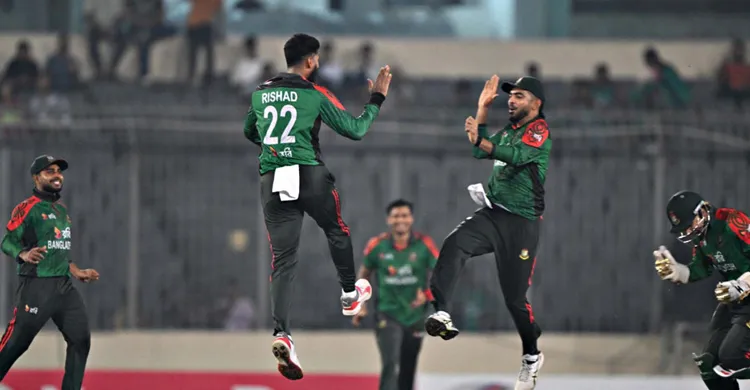 রিশাদের ছোবলে অবশেষে জয়ের দেখা পেল বাংলাদেশ