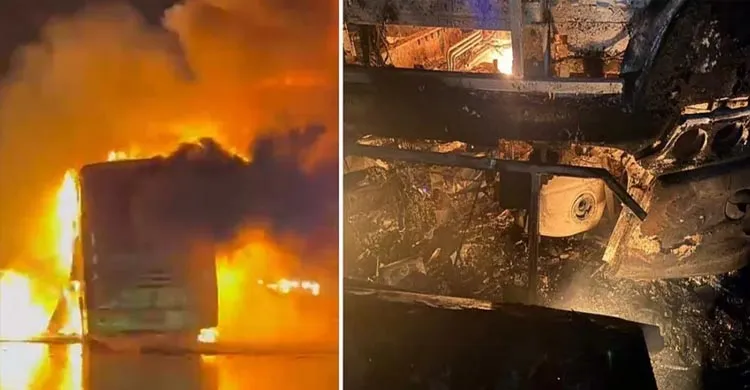 ভারতের অন্ধ্র প্রদেশে ভয়াবহ সড়ক দুর্ঘটনা, পুড়ে মৃত্যু অন্তত ২০ যাত্রীর