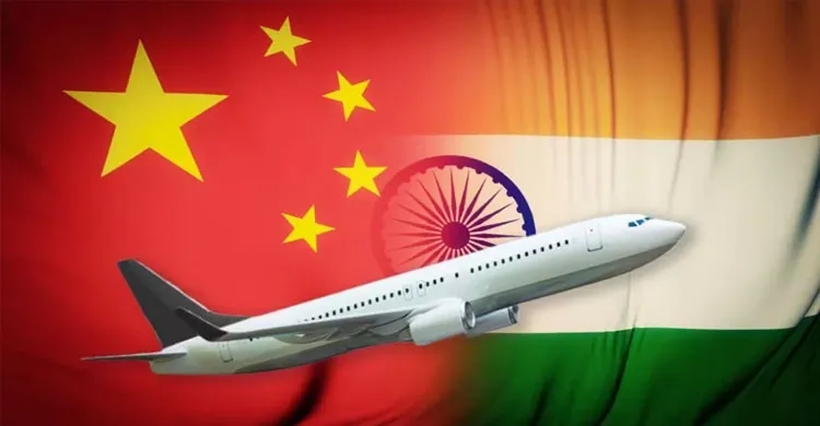 পাঁচ বছর পর চীন-ভারত সরাসরি বিমান চলাচল পুনরায় চালু