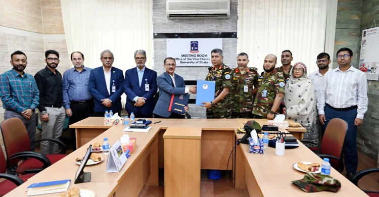 শান্তিরক্ষা প্রশিক্ষণ ও গবেষণায় সহযোগিতা জোরদারে ঢাবি-বিপসটের চুক্তি