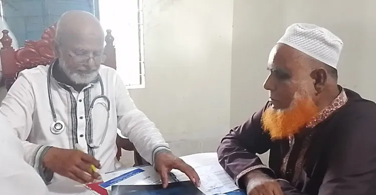 করিমগঞ্জে কর্নেল জেহাদ খানের ফ্রি মেডিকেল ক্যাম্প