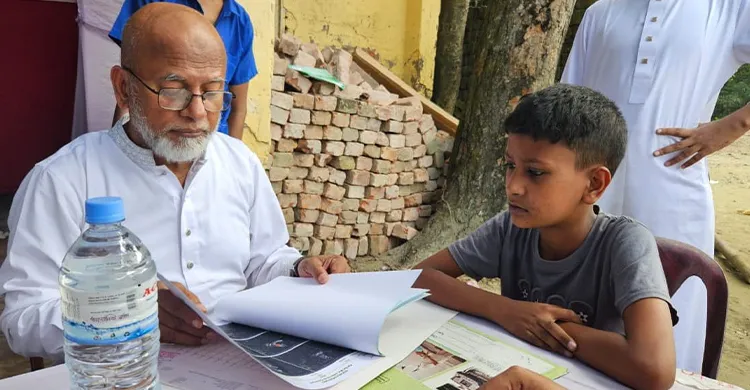 তাড়াইলে কর্নেল জেহাদ খানের ফ্রি মেডিকেল ক্যাম্প