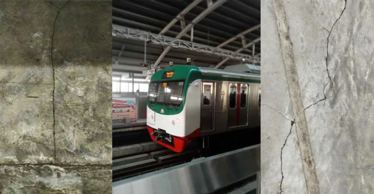ভূমিকম্পে রাজধানীর অন্তত ৬ মেট্রোরেল স্টেশনে ফাটল