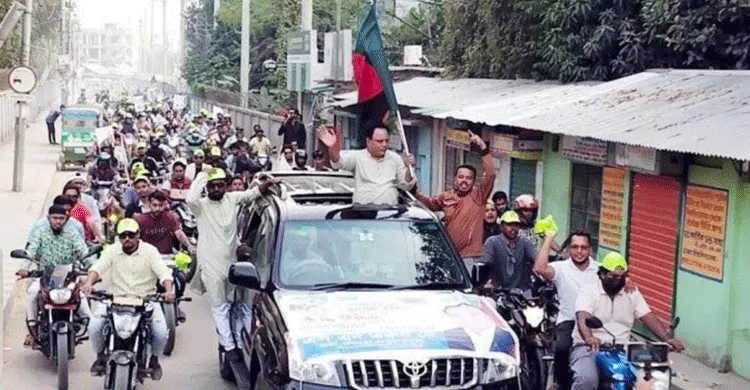 সরাইল–আশুগঞ্জে শোভাযাত্রা ও লিফলেট বিতরণ করলেন বিএনপি মনোনয়নপ্রত্যাশী তরুন দে