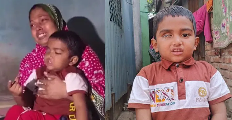 ক্যান্সারে আক্রান্ত শিশুর পাশে নেই বাবা, একা সংগ্রাম করছেন মা