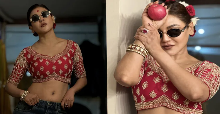 নতুন লুকে আপেল হাতে কীসের ইঙ্গিত দিলেন জয়া?