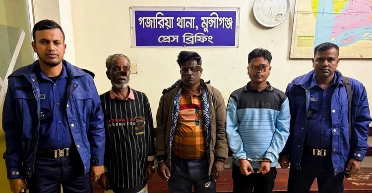 গজারিয়ার শীর্ষ সন্ত্রাসী লালু ৩ সহযোগীসহ আটক