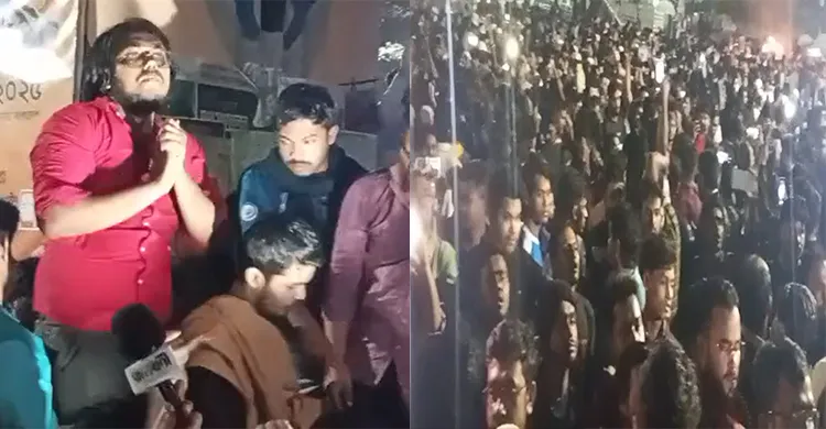 ‘তুমি কে আমি কে, হাদি হাদি’ স্লোগানে উত্তাল শাহবাগের জনসমুদ্র