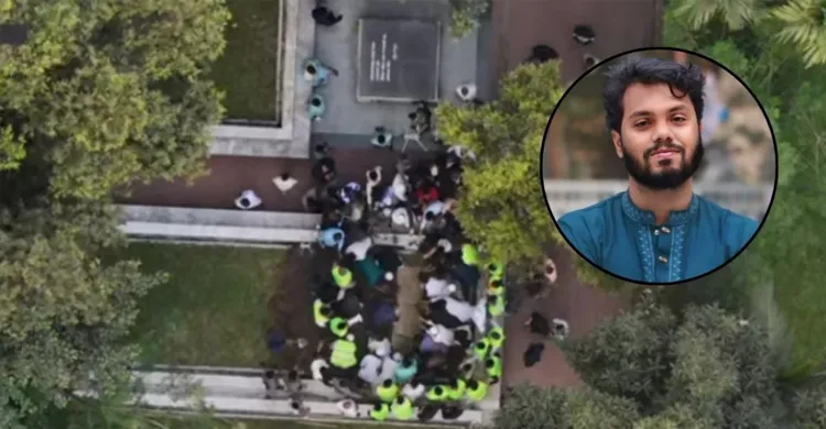 জাতীয় কবির সমাধির পাশে চিরনিদ্রায় শায়িত শহীদ ওসমান হাদি