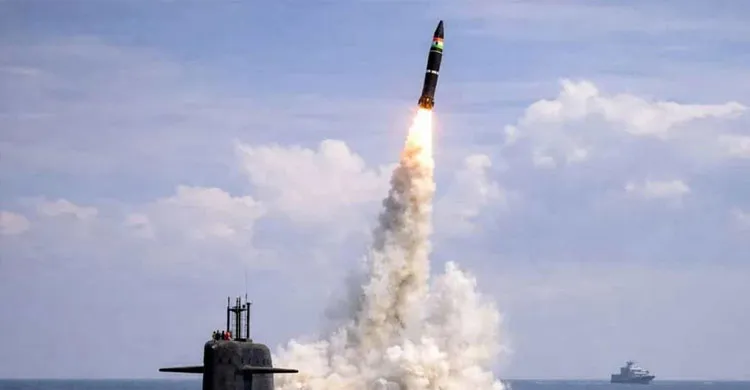 বঙ্গোপসাগরে ভারতের  পারমাণবিক ক্ষেপণাস্ত্র পরীক্ষা