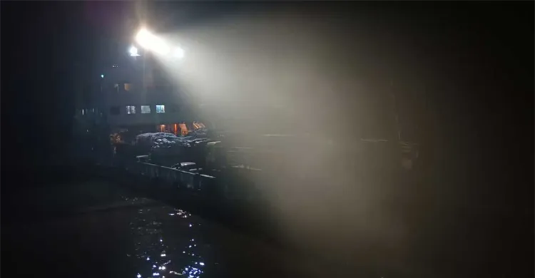 ঘন কুয়াশায় দৌলতদিয়া–পাটুরিয়া নৌরুটে ফেরি চলাচল বন্ধ