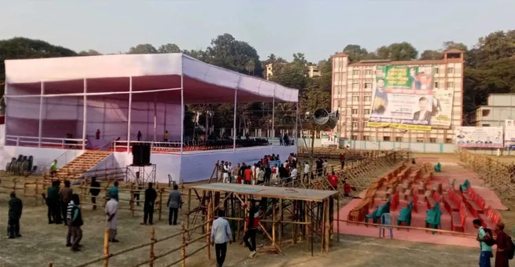 তারেক রহমানের মহাসমাবেশ, প্রস্তুত পলোগ্রাউন্ড, তিন স্তরের নিরাপত্তা