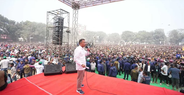 ‘প্রত্যাশিত বাংলাদেশ’ গড়তে ধানের শীষে সমর্থন চাইলেন তারেক রহমান