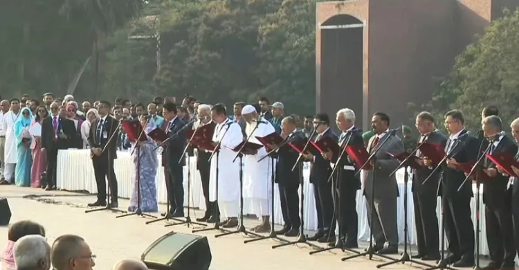 শপথ নিলেন বিএনপির ২৫ মন্ত্রী