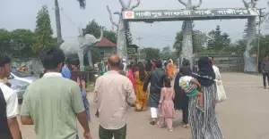 গাজীপুর সাফারি পার্কে ঈদে উপচে পড়া ভিড়, দুই দিনে ১৫ হাজার দর্শনার্থী