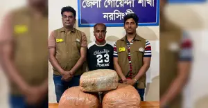 ডিবির অভিযানে পাওয়া গেল বিপুল পরিমাণ গাঁজা, আটক ১