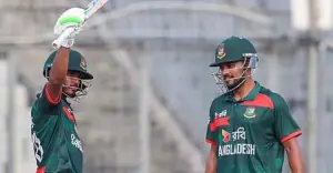 নাহিদ তানজিদ শান্তর নৈপুণ্যে সিরিজ সমতায় বাংলাদেশ