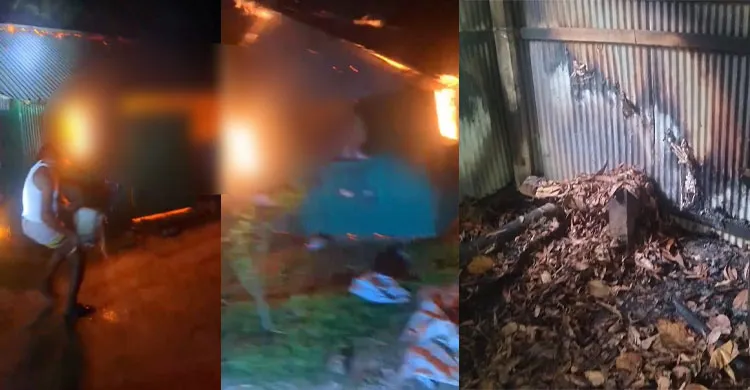 কাপাসিয়ায় পূর্ব শত্রুতার জেরে গোয়ালঘরে আগুন : লক্ষাধিক টাকার ক্ষয়ক্ষতি