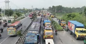 ৪৫ কিলোমিটার যানজট ঢাকা-টাঙ্গাইল মহাসড়কে