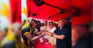 কসবা-আখাউড়াকে মাদকমুক্ত করার ঘোষণা কবীর আহমেদ ভূঁইয়ার, ফুটবল টুর্নামেন্ট উদ্বোধন