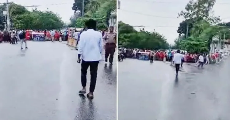 তেজগাঁও-মহাখালী সড়ক অবরোধ