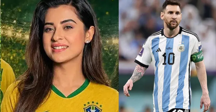 ব্রাজিল সমর্থক বুবলীর মুখেও মেসি বন্দনা, হ্যাটট্রিক দেখে প্রশ্ন