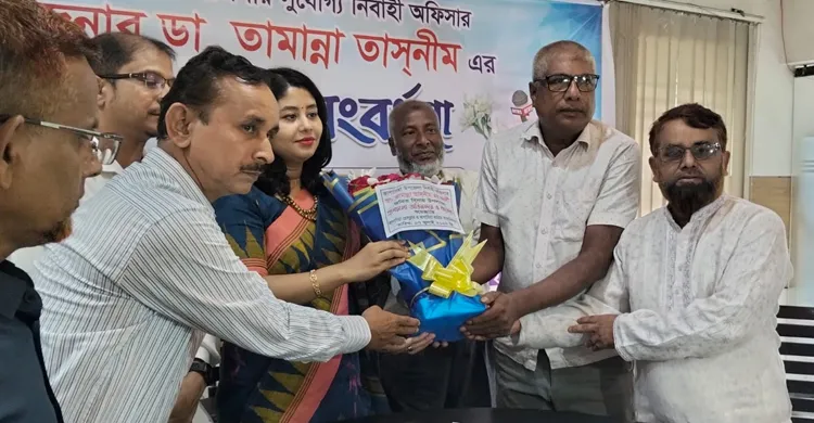 কাপাসিয়া উপজেলা নির্বাহী অফিসারকে প্রেসক্লাবের বিদায়ী সংবর্ধনা